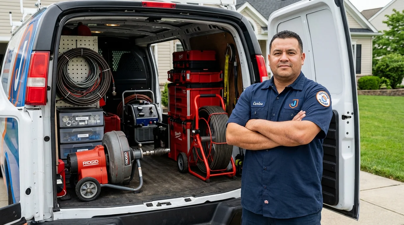 Professional drain cleaning equipment and Johns Plumbing LLC plumber in Wray